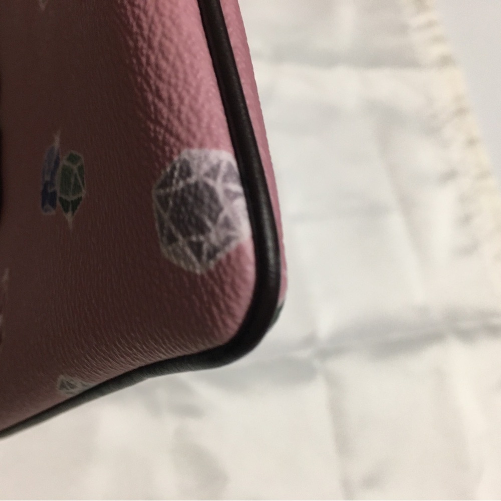 Coach Disney Large Wrislet Clutch Happy Pouch Glitter Pink - Picture 9 of 14